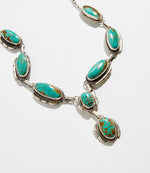 Turquoise Stone Station Necklace