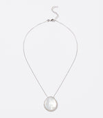 Mother of Pearl Oval Pendant Necklace