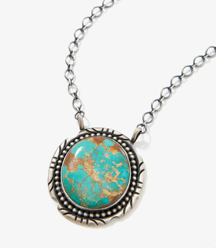 Turquoise Stone Pendant Necklace