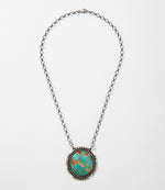 Turquoise Stone Pendant Necklace