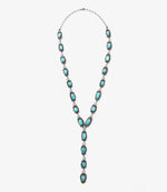 White Water Turquoise Lariat Necklace