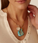 Chan Luu Turquoise Cluster Necklace