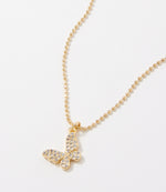 Pavé Butterfly Necklace