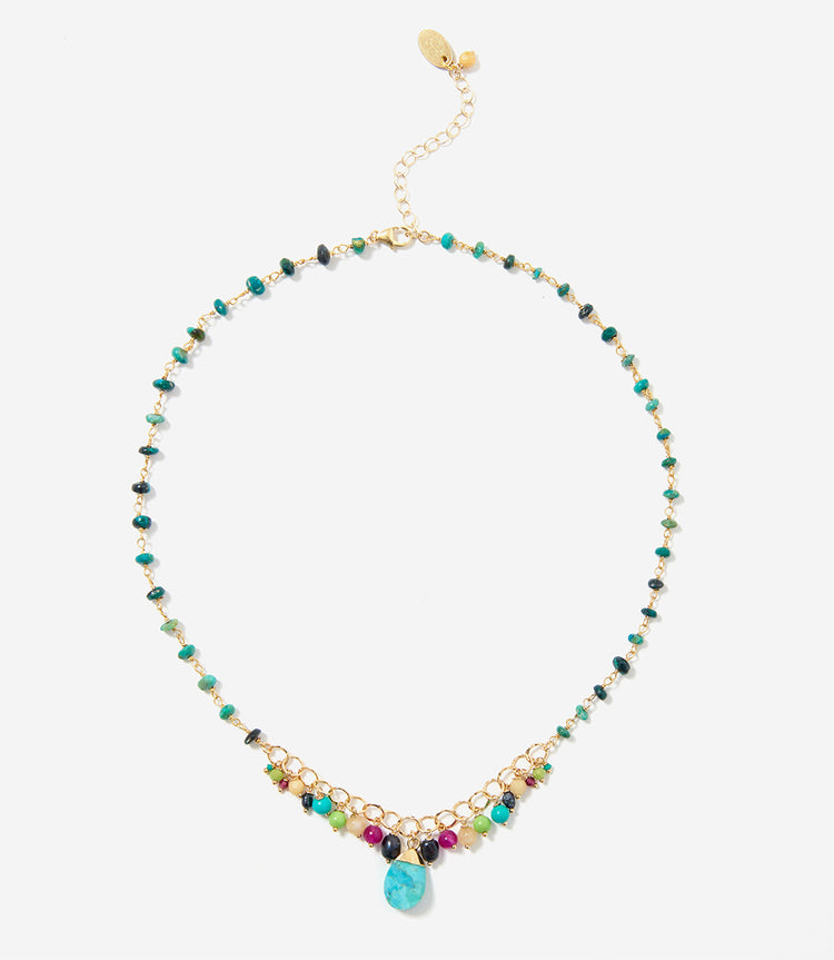 Beaded Turquoise Necklace