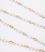 Long Quartz Station Necklace