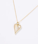 Pavé Mother Of Pearl Heart Necklace