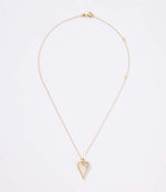 Pavé Mother Of Pearl Heart Necklace