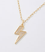 Pavé Lightning Bolt Necklace