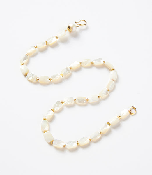 Chan Luu Graduated White Pearl Gold outlet Layering Necklace