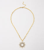 Pavé Sunburst Necklace