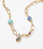 Chan Luu Mixed Gemstone Chainlink Necklace