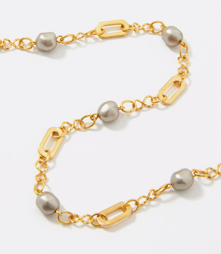 Beaded Pearl Necklace