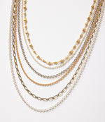 Metallic Multistrand Necklace