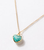 Amazonite Heart Necklace