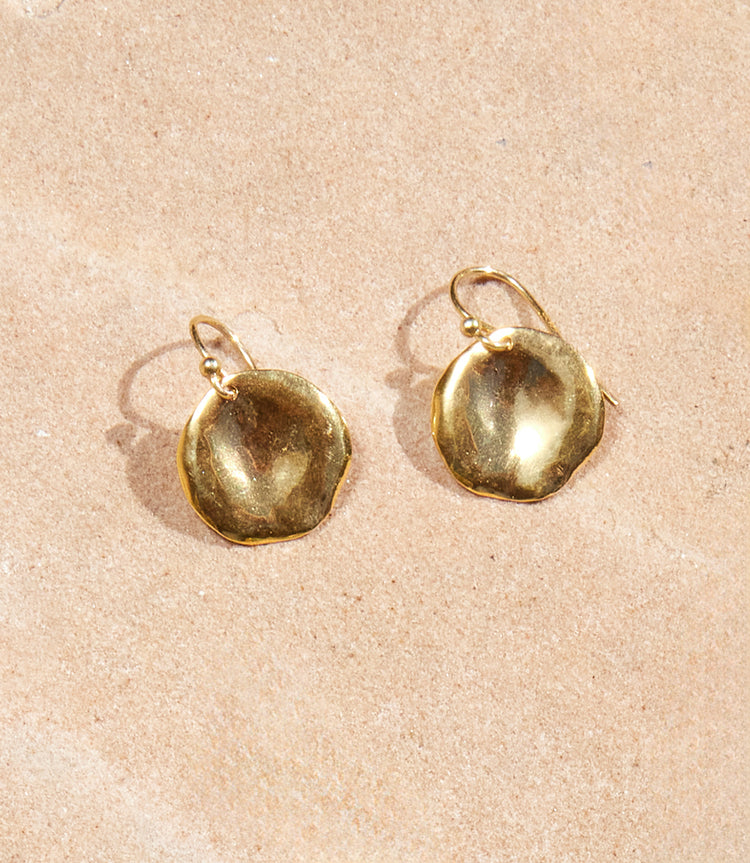 Chan Luu Gold Disc Earrings