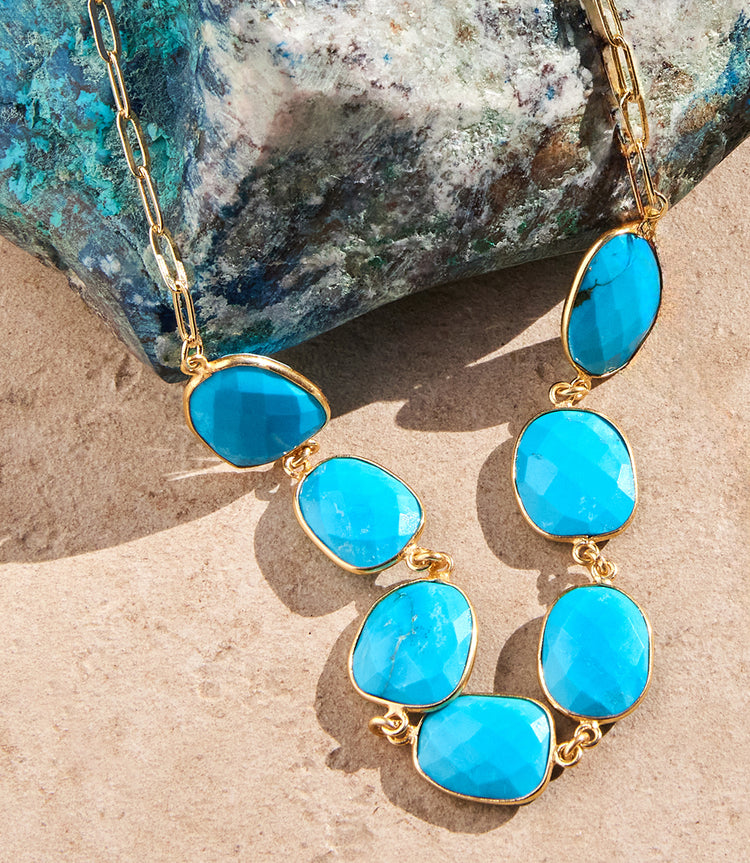 Turquoise Station Necklace