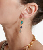 Chan Luu Triple Drop Turquoise Earrings