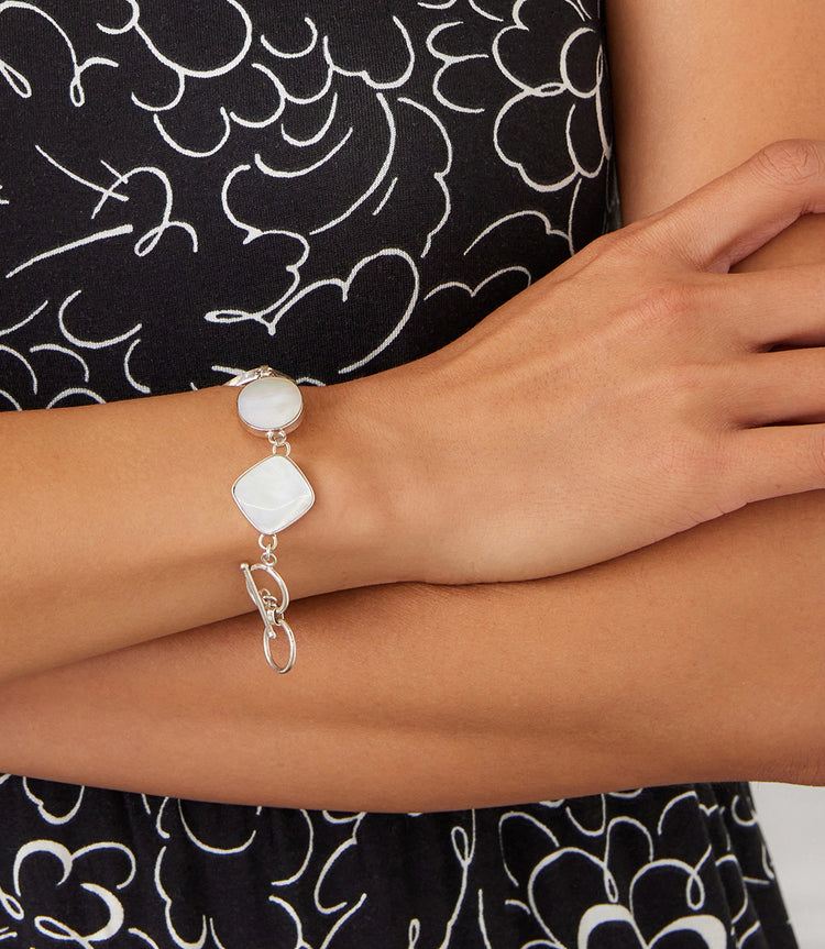 Mother of Pearl Station Bracelet