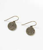 Pavé Disc Earrings