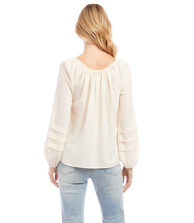 Pleat Sleeve Top