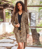 Leopard Corduroy Skirt