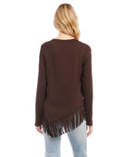 Asymmetric Fringe Top