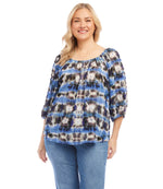 Plus Size Peasant Top