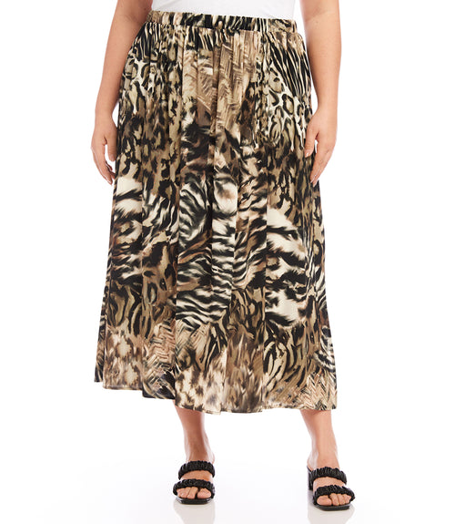 Karen kane crushed tiered maxi clearance skirt