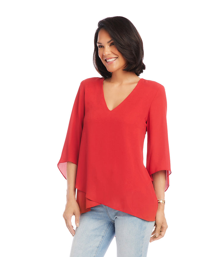 Bracelet Sleeve Asymmetric Top