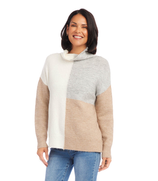 Multi Color Colorblock Sweater | Karen Kane