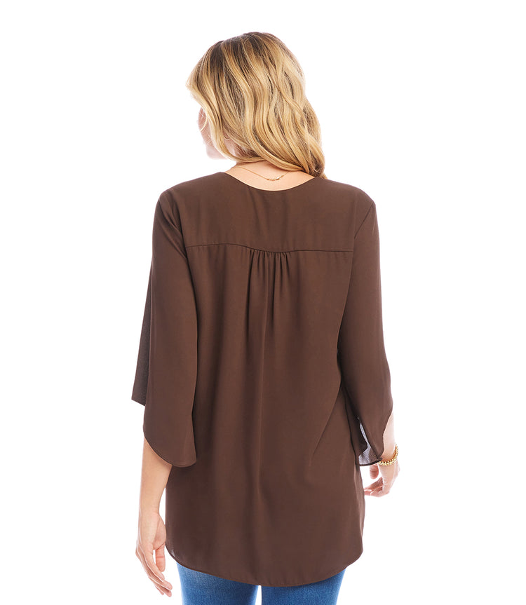 Bracelet Sleeve Asymmetric Top