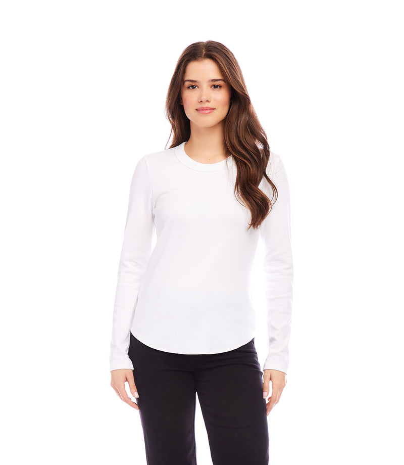 Karen Kane Women s Long Sleeve T Shirt White T shirts