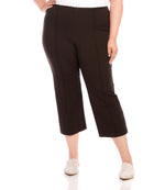 Plus Size Cropped Pintuck Pants