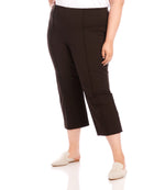 Plus Size Cropped Pintuck Pants