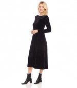 Petite Size Kate Velvet Midi Dress