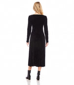 Petite Size Kate Velvet Midi Dress