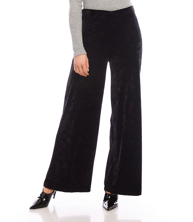 Petite Size Crushed Velvet Pants