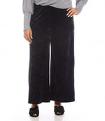 Plus Size Crushed Velvet Pants