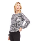 Sequin Boatneck Top