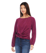 Boatneck Drape Top