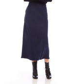 Bias Cut Midi Skirt