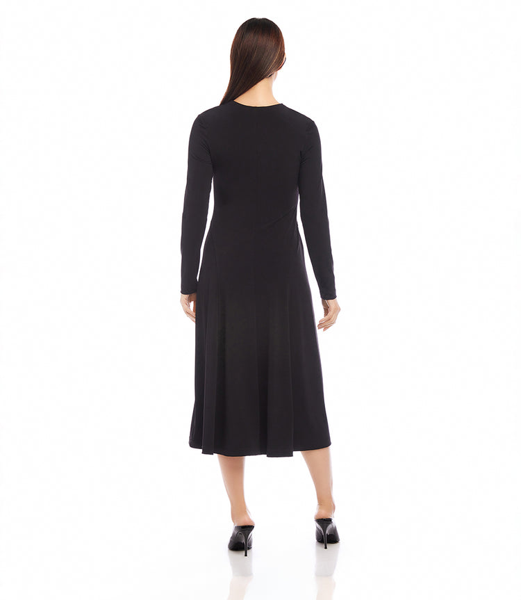 Petite Size Kate V-Neck Midi Travel Dress