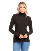 Ribbed Turtleneck Top