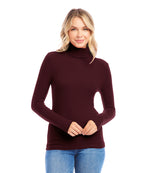 Ribbed Turtleneck Top