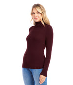 Ribbed Turtleneck Top