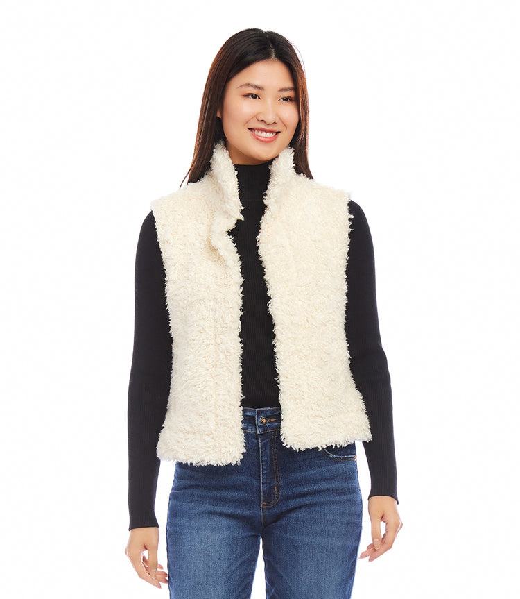 Faux Shearling Vest