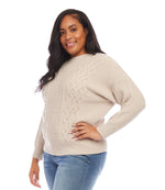 Plus Size Cable Knit Sweater