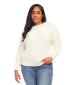 Plus Size Cable Knit Sweater