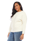 Plus Size Cable Knit Sweater