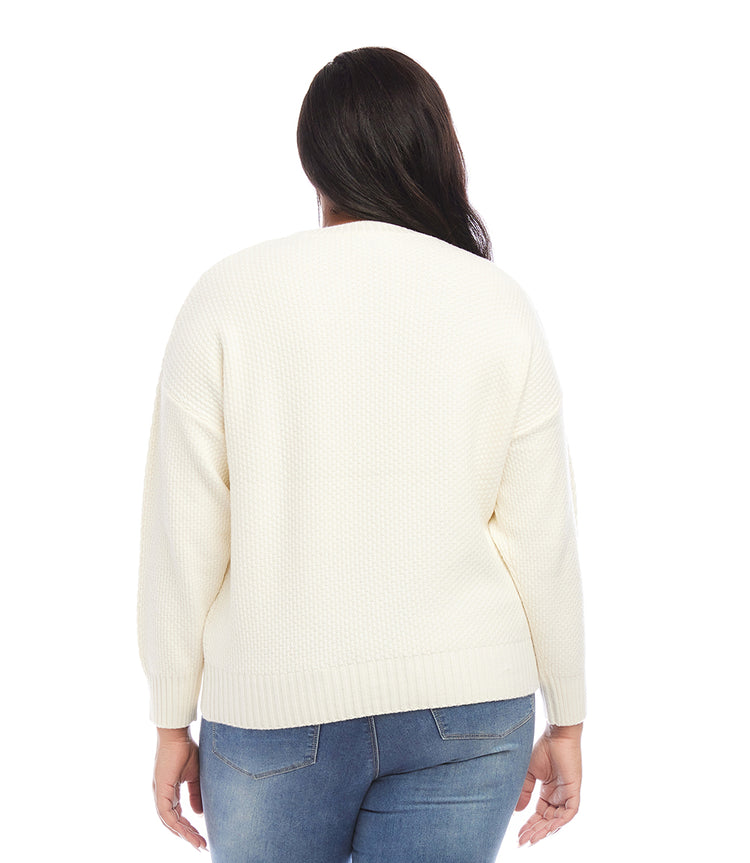 Plus Size Cable Knit Sweater